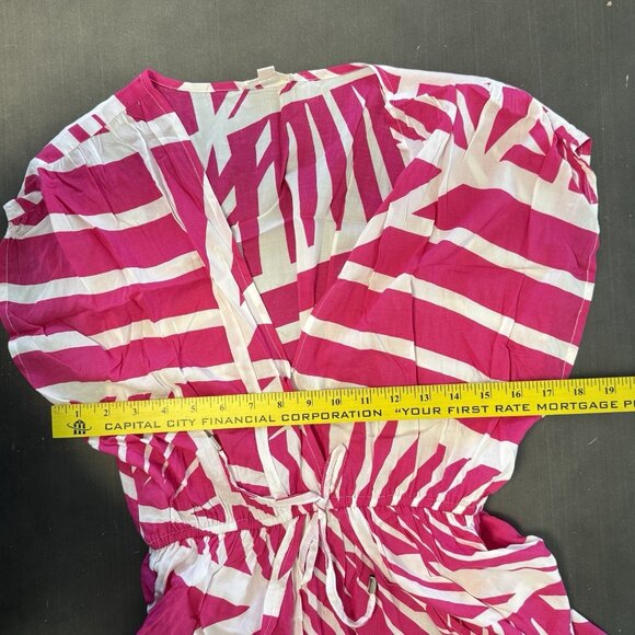 Elan Resortwear Maxi Dress Swim Slit Cover Up Pink Beach Boho Pool S - Picture 12 of 14